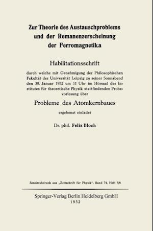 Zur Theorie des Austauschproblems und der Remanenzerscheinung der Ferromagnetika