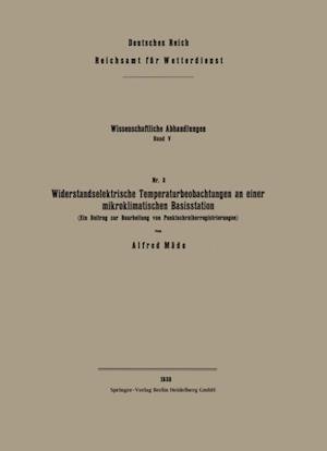 Widerstandselektrische Temperaturbeobachtungen an einer mikroklimatischen Basisstation