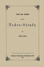 Auch eine Ansicht von der Todes-Strafe