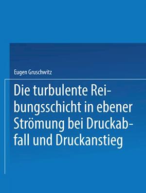 Die turbulente Reibungsschicht in ebener Strömung bei Druckabfall und Druckanstieg