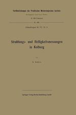Strahlungs- Und Helligkeitsmessungen in Kolberg