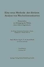 Eine neue Methode der direkten Analyse von Wechselstromkurven