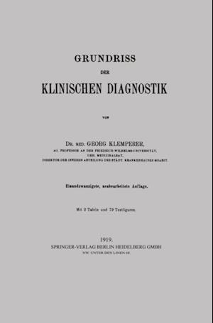 Grundriss der klinischen Diagnostik