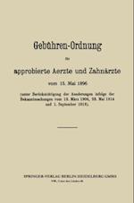 Gebühren-Ordnung für approbierte Aerzte und Zahnärzte