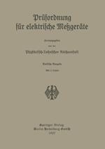 Prüfordnung für elektrische Meßgeräte