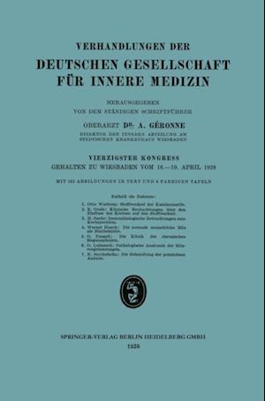 Verhandlungen der Deutschen Gesellschaft für Innere Medizin