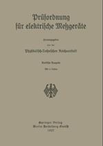 Prüfordnung für elektrische Meßgeräte