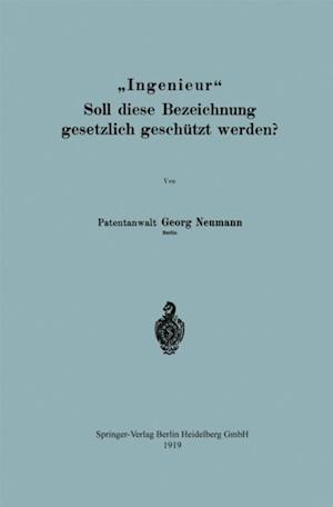 „Ingenieur“ Soll diese Bezeichnung gesetzlich geschützt werden?