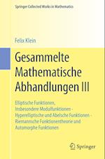 Gesammelte Mathematische Abhandlungen III