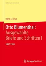 Otto Blumenthal: Ausgewählte Briefe und Schriften I