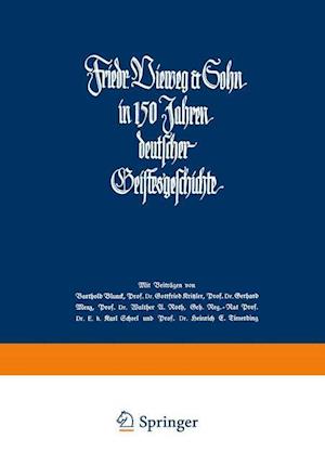 Friedr. Vieweg & Sohn in 150 Jahren deutscher Geistesgeschichte