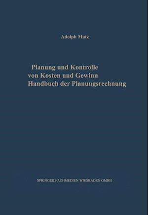 Planung und Kontrolle von Kosten und Gewinn