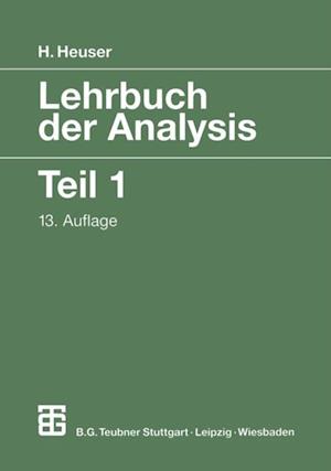 Lehrbuch der Analysis