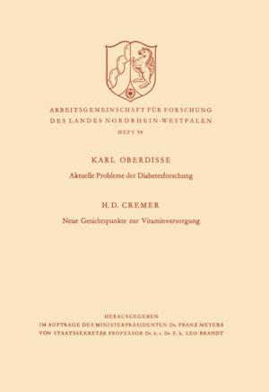 Aktuelle Probleme der Diabetesforschung. Neue Gesichtspunkte zur Vitaminversorgung