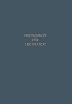 Festschrift für Leo Brandt zum 60. Geburtstag