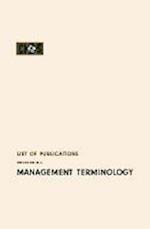 List of Publications Concerning Management Terminology