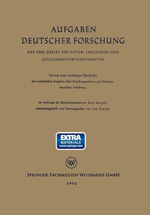 Aufgaben Deutscher Forschung