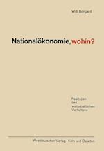 Nationalökonomie, wohin?