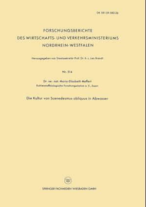 Die Kultur Von Scenedesmus Obliquus in Abwasser