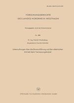 Untersuchungen über die Stromzuführung und den elektrischen Antrieb beim Vermessungskreisel