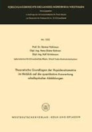 Theoretische Grundlagen der Äquidensitometrie im Hinblick auf die quantitative Auswertung schalloptischer Abbildungen