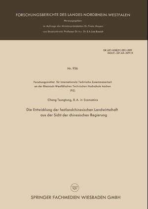 Die Entwicklung der festlandchinesischen Landwirtschaft aus der Sicht der chinesischen Regierung