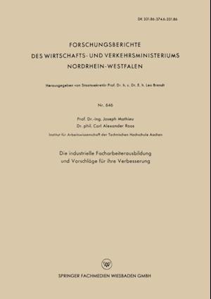 Die industrielle Facharbeiterausbildung und Vorschläge für ihre Verbesserung