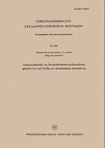 Arbeitszeitstudien an Haushaltbottichwaschmaschinen gleicher Art und Größe mit verschiedener Ausstattung