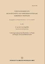 Trocknungsvorgänge beim Beschichten von Papier und Pappen mit Kunststoffdispersionen