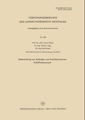 Untersuchung von Walzölen und Walzölemulsionen im Kaltwalzversuch