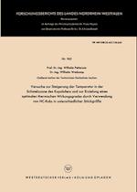 Versuche zur Steigerung der Temperatur in der Schmelzzone des Kupolofens und zur Erzielung eines optimalen thermischen Wirkungsgrades durch Verwendung von HC-Koks in unterschiedlicher Stückgröße