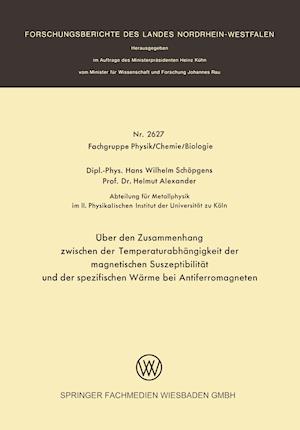 Über den Zusammenhang zwischen der Temperaturabhängigkeit der magnetischen Suszeptibilität und der spezifischen Wärme bei Antiferromagneten