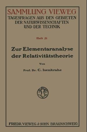 Zur Elementaranalyse der Relativitätstheorie