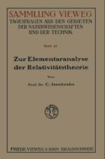 Zur Elementaranalyse der Relativitätstheorie