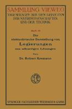 Die Elektrolytische Darstellung Von Legierungen Aus Wässerigen Lösungen