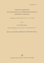 Beitrag zur statistischen Verifikation der Minderheiten-Theorie