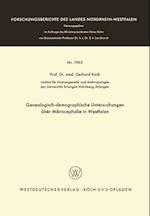 Genealogisch-Demographische Untersuchungen Über Mikrocephalie in Westfalen