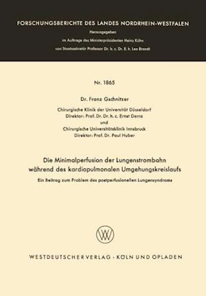 Die Minimalperfusion der Lungenstrombahn während des kardiopulmonalen Umgehungskreislaufs