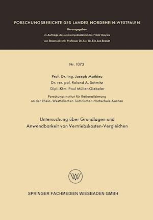 Untersuchung über Grundlagen und Anwendbarkeit von Vertriebskosten-Vergleichen