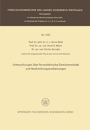 Untersuchungen über ferroelektrische Domänenwände und Nachwirkungserscheinungen