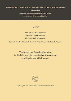 Verfahren der Äquidensitometrie im Hinblick auf die quantitative Auswertung schalloptischer Abbildungen