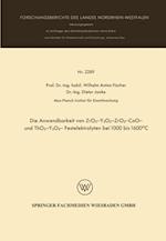 Die Anwendbarkeit von ZrO2-Y2O3-, ZrO2 - CaO - und ThO2 - Y2O3 - Festelektrolyten bei 1000 bis 1600°C