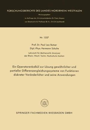 Ein Operatorenkalkül zur Lösung gewöhnlicher und partieller Differenzengleichungssysteme von Funktionen diskreter Veränderlicher und seine Anwendungen