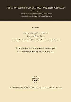 Eine Analyse der Vorgarnschwankungen an Streichgarn-Krempelassortimenten