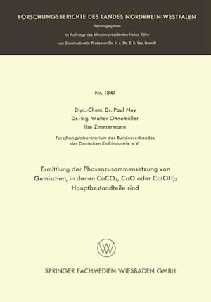 Ermittlung der Phasenzusammensetzung von Gemischen, in denen CaCO3, CaO oder Ca(OH)2 Hauptbestandteile sind