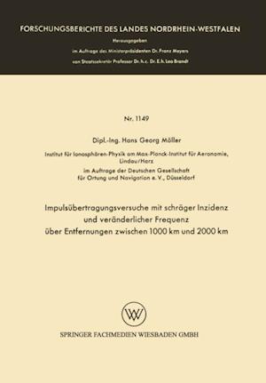 Impulsübertragungsversuche mit schräger Inzidenz und veränderlicher Frequenz über Entfernungen zwischen 1000 km und 2000 km