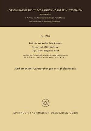 Mathematische Untersuchungen zur Schalentheorie