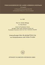 Untersuchungen über die glasige Erstarrung von Hochpolymeren unter hohen Drucken