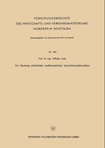 Zur Deutung einfachster mathematischer Sprachcharakteristiken