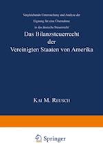 Das Bilanzsteuerrecht der Vereinigten Staaten von Amerika